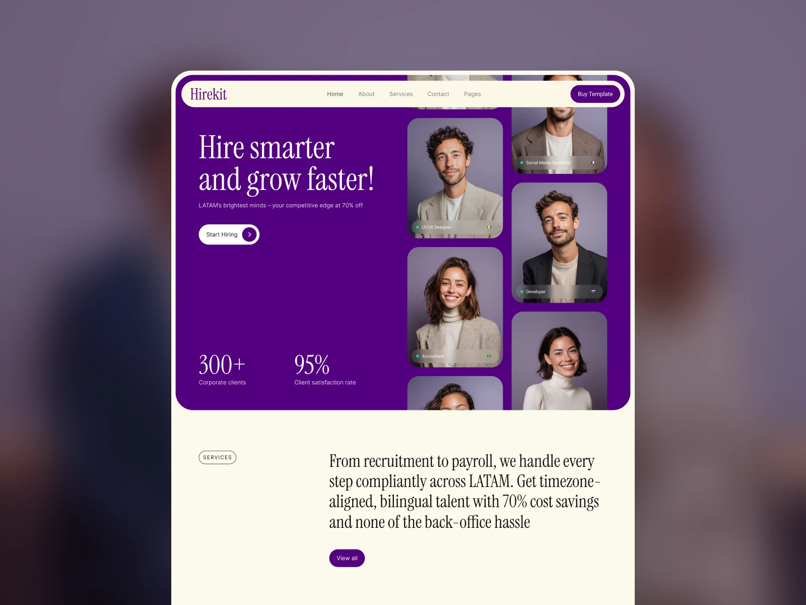 Hirekit - Technology Webflow template (FREE...
